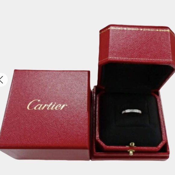 ***SOLD** Cartier Pave Diamonds Love Ring White gold Box +Cert of Authenticity - Picture 7 of 15